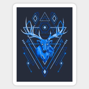 Deer Head Geometry Sticker